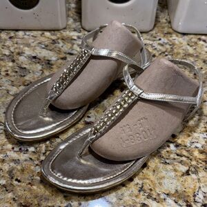 Montego Bay Club gold sandals